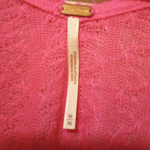 Free People women's long sleeve sweater v-neck - Picture 4 of 4